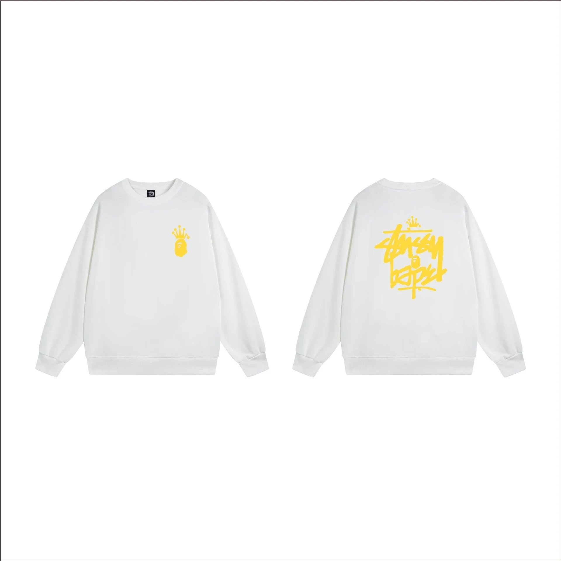 Stüssy Hoodies & Sweatshirts Crewneck Sweatshirt with Ape Head Graphic — 15