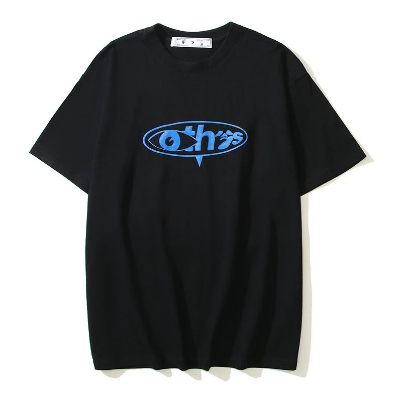 Off-White T-Shirts Short-Sleeve Logo Graphic T-Shirt — 104 black