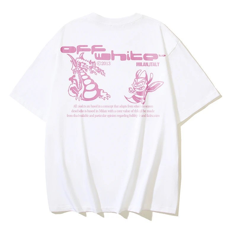 Off-White T-Shirts Logo Print — 1095 white