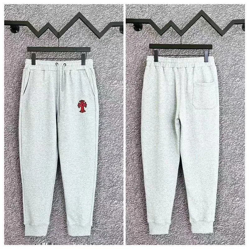 Chrome Hearts Trousers Sanskrit logo jogger sweatpants — A008 gray
