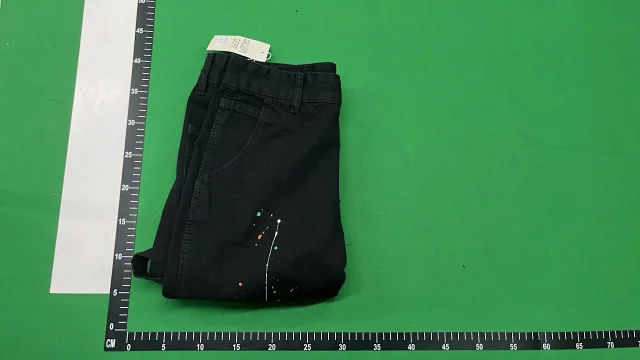 Gallery Dept. Shorts Distressed paint-splatter denim product detail image 4