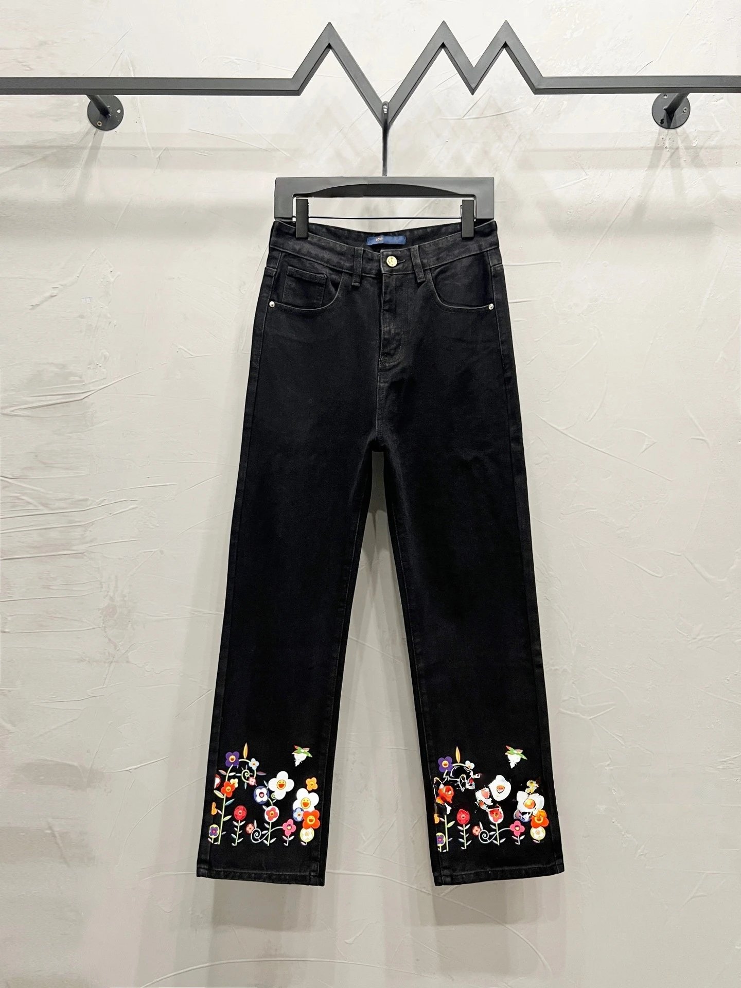 Louis Vuitton Jeans Straight-leg with embroidered rear-pocket logo — 11