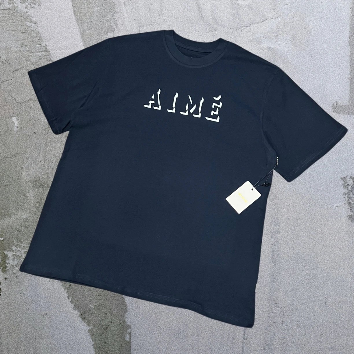 Aimé Leon Dore T-Shirts Short-sleeve logo graphic T-shirt — Royal blue three-dimensional letter A17