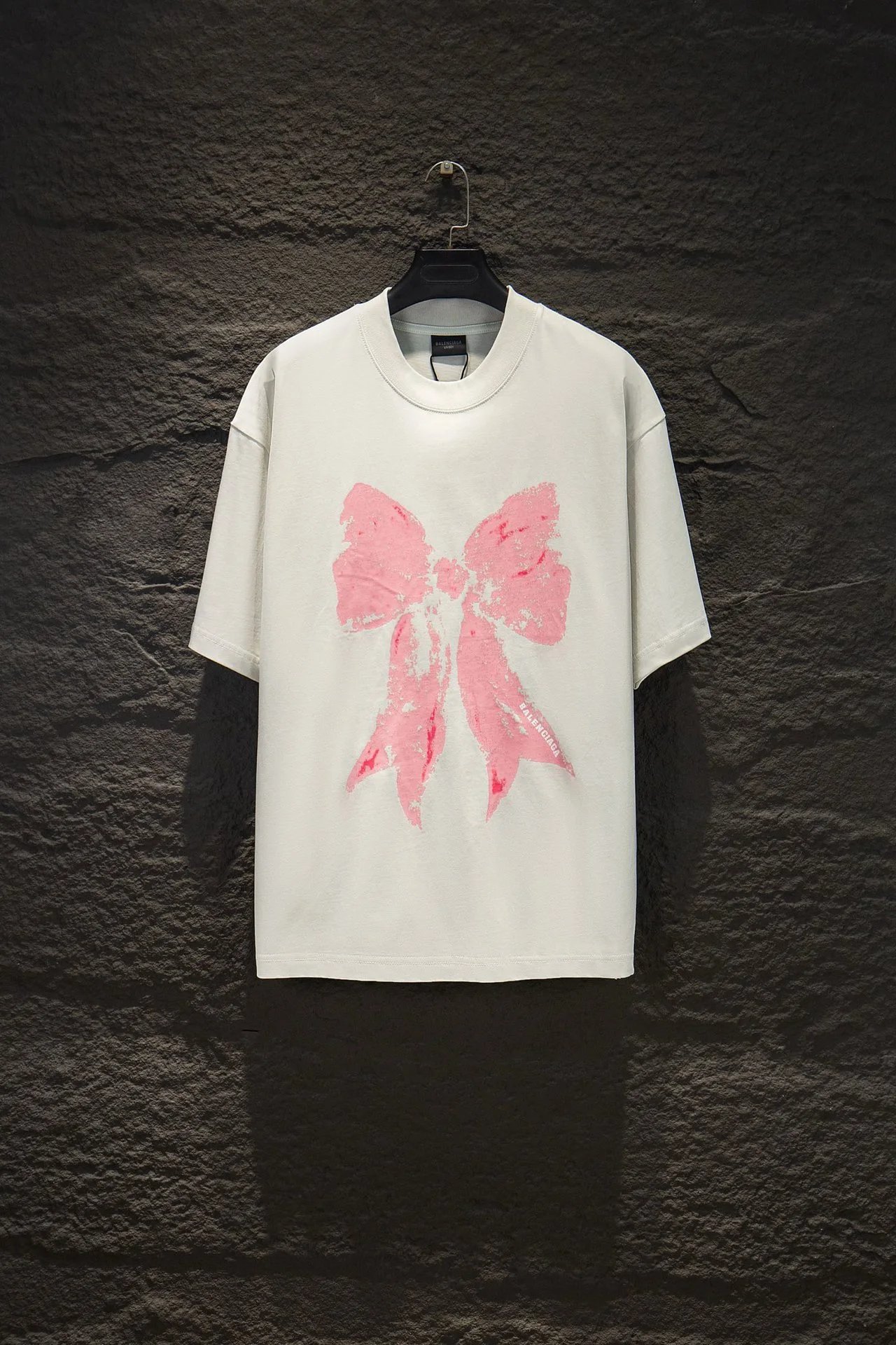 Balenciaga T-Shirts Graphic short-sleeve T-shirt — 5257 Grayish white