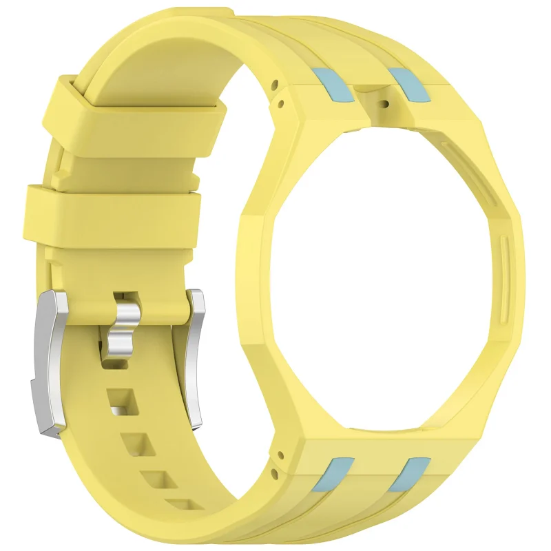Audemars Piguet Watches Royal Pop — Silicone strap, yellow and sky blue, 12 o’clock position