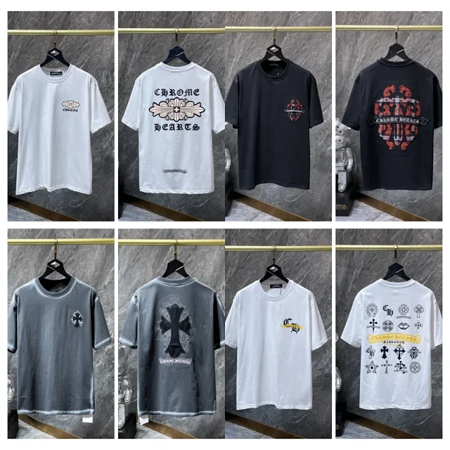 Chrome Hearts T-Shirts Graphic Cross Motif Short-Sleeve T-Shirt product detail image 1