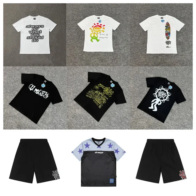 A&D Shorts Sun logo print product detail image 1
