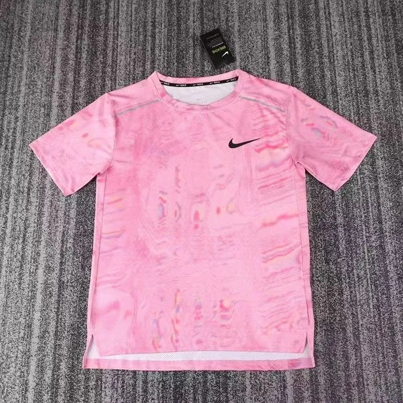 Nike T-Shirts Short-Sleeve Ankle Skeleton Graphic T-Shirt — Pink short-sleeved shirt