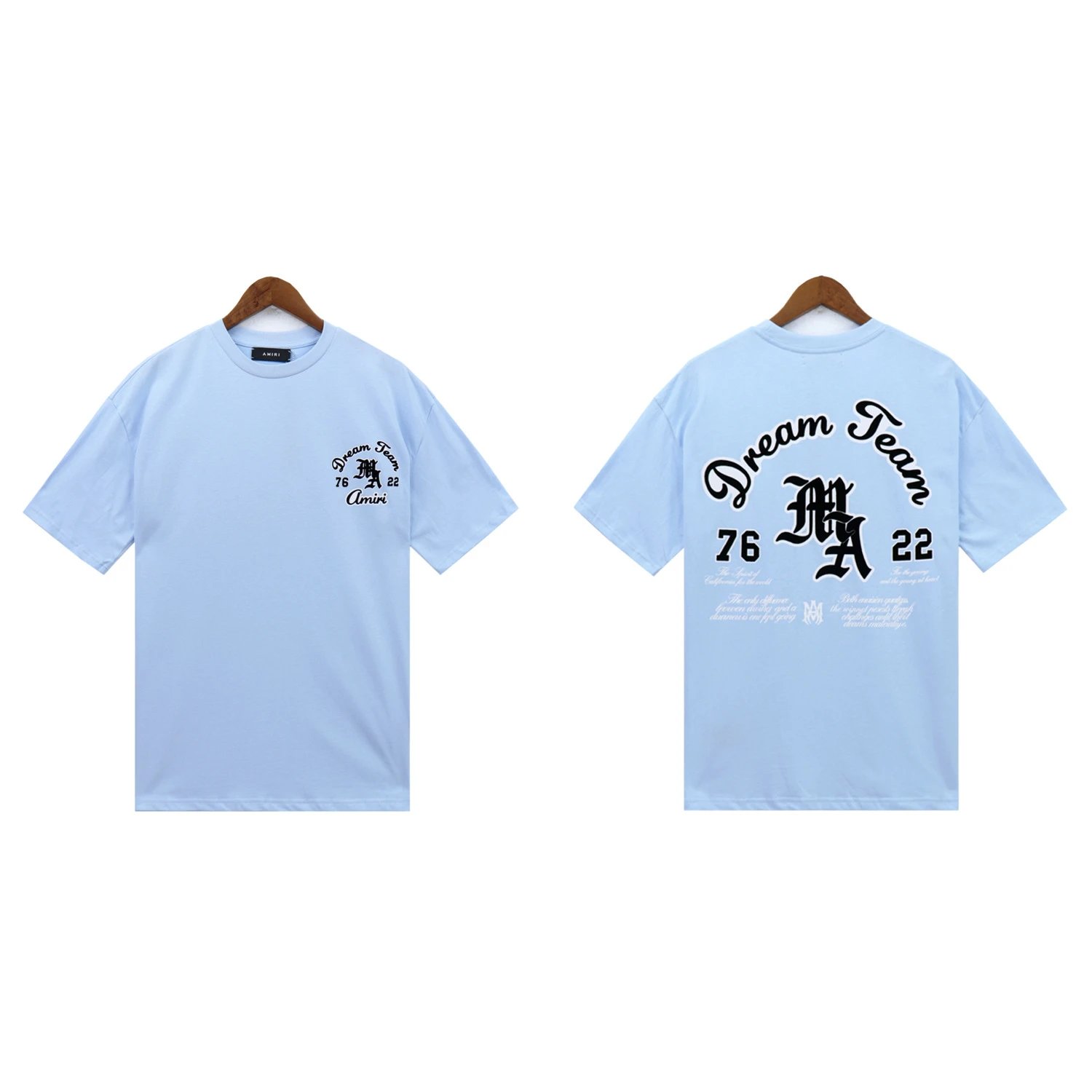 AMIRI Multiple graphic T-shirt designs — 2212 Light Blue
