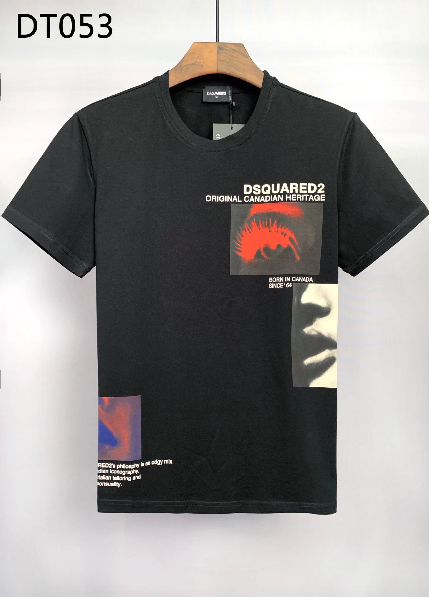 Dsquared2 T-Shirts Graphic Print — DT 053 black