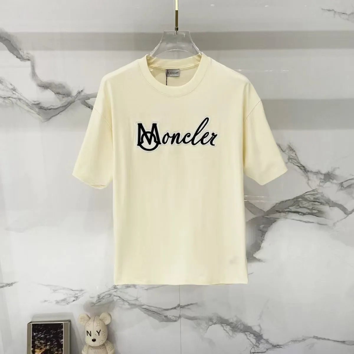 Moncler T-Shirts Logo Graphic Short-Sleeve Crewneck — M759
