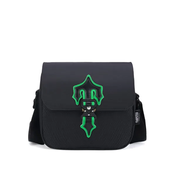 Trapstar Arrow Crossbody Bag Black with Neon Green Accent - 1