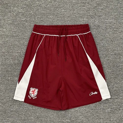 Corteiz Shorts CRTZ logo graphic drawstring — 3246 Red