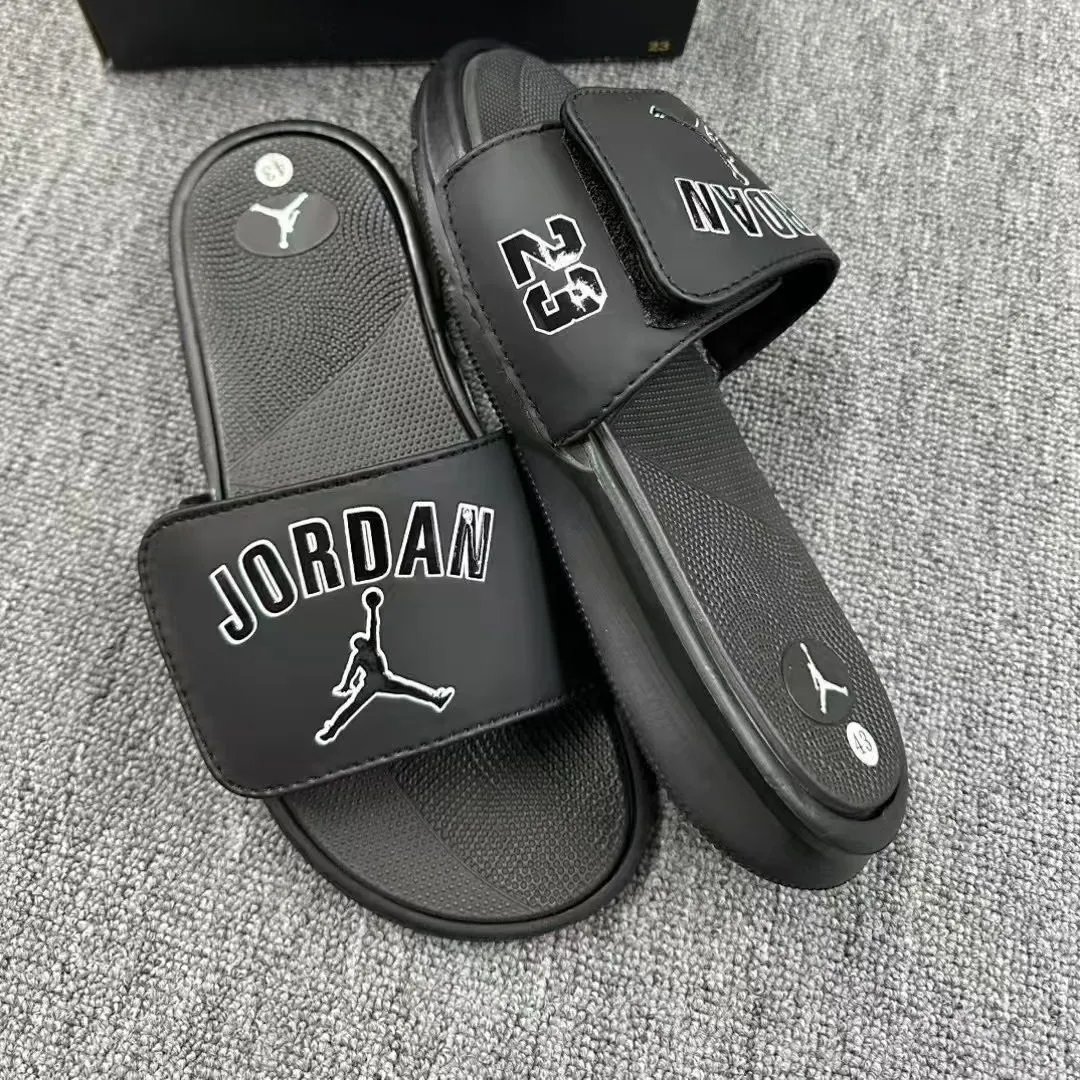 Nike Slippers Adjustable hook-and-loop slide — Airman 23 Black