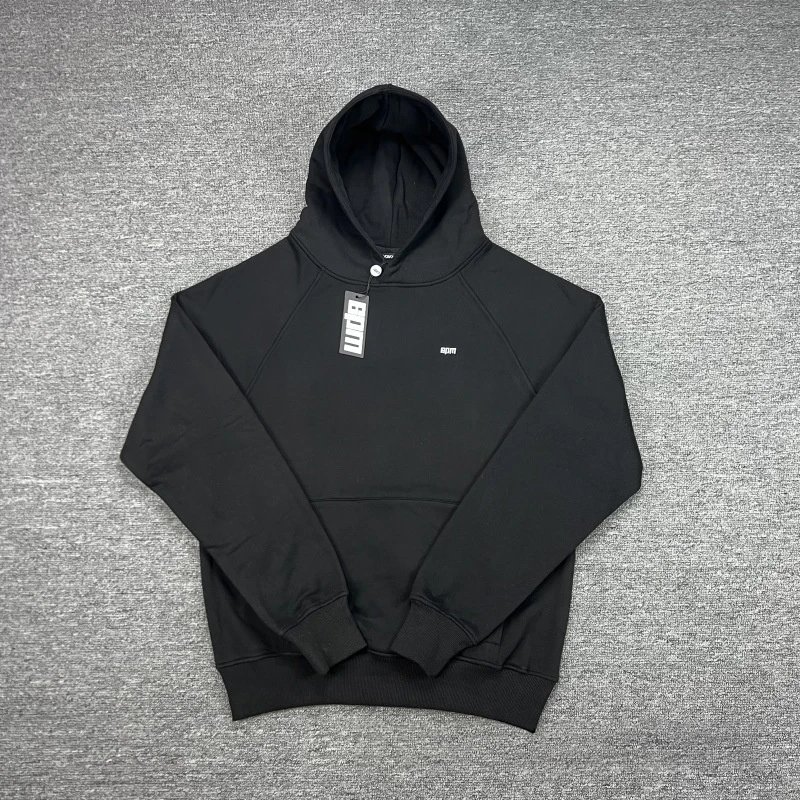 6PM Tracksuits Records Logo Hooded Tracksuit — 3004 Black hoodie