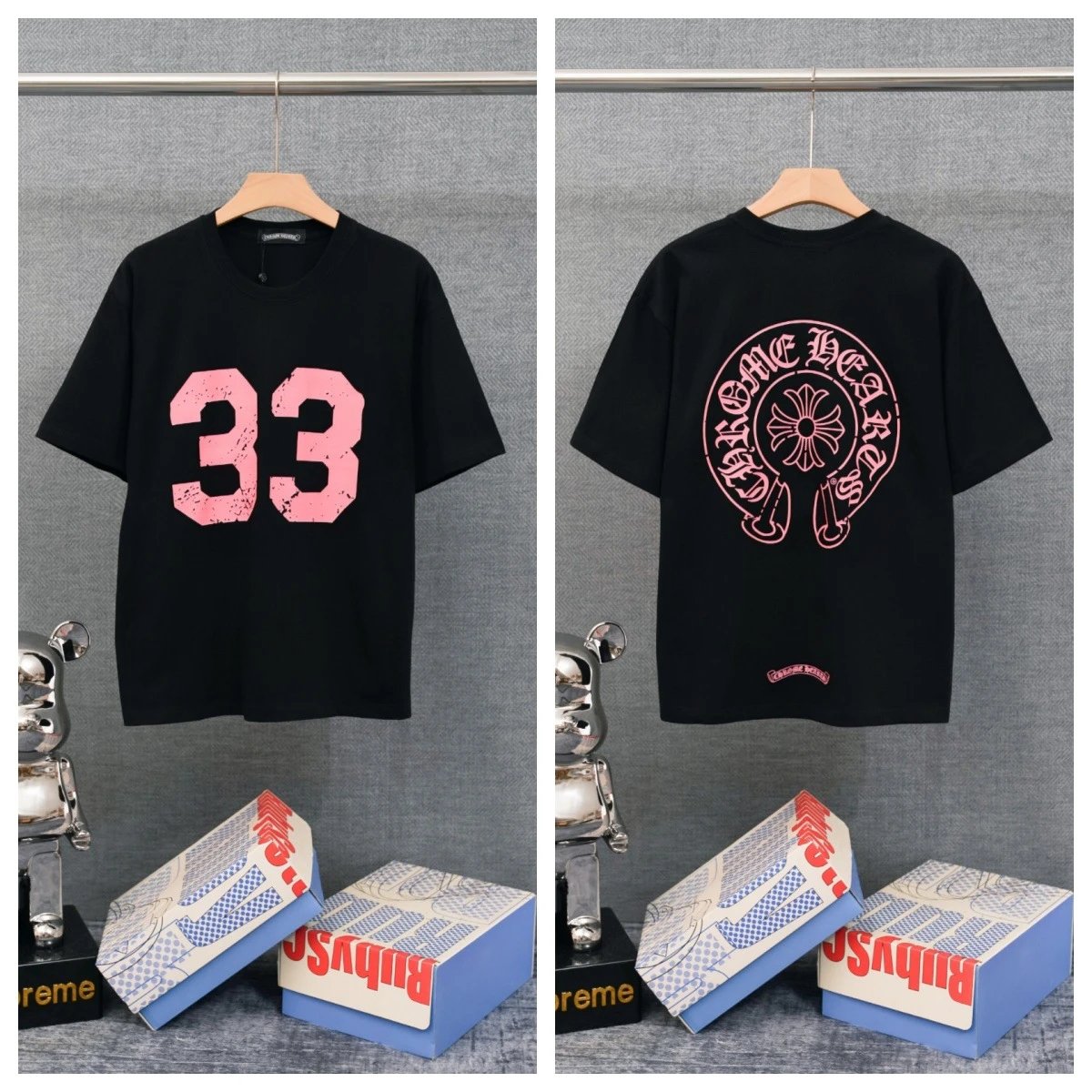 Chrome Hearts T-Shirts Graphic-print crewneck T-shirt — 28