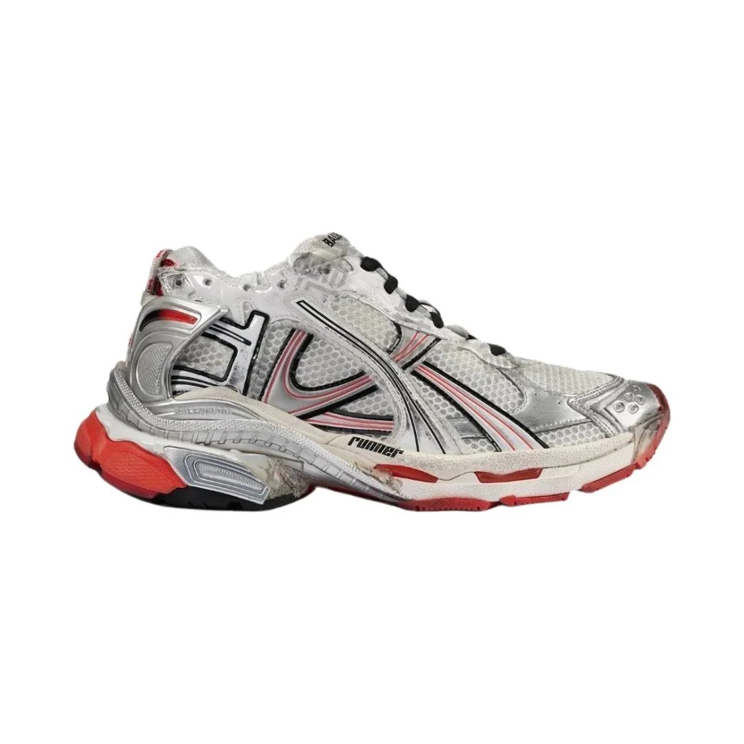 Balenciaga Sneakers Runner 7.5 — White Orange Black