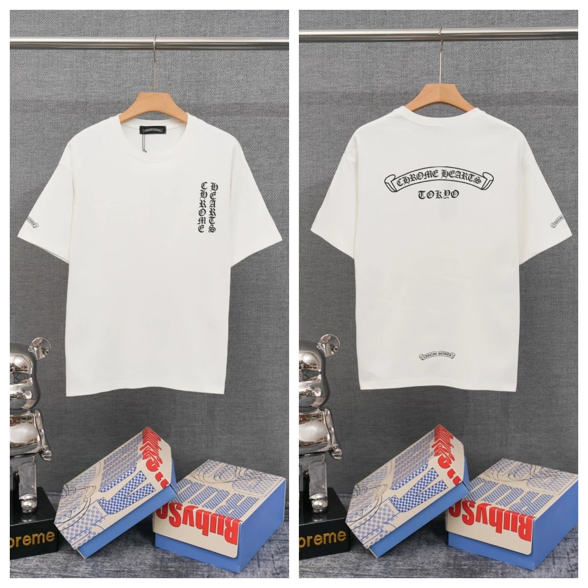Chrome Hearts T-Shirts Graphic-print crewneck T-shirt — 33