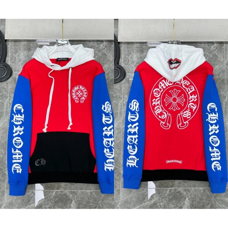 Chrome Hearts Hoodies & Sweatshirts Cross Graphic Pullover Hoodie — 8085 Red