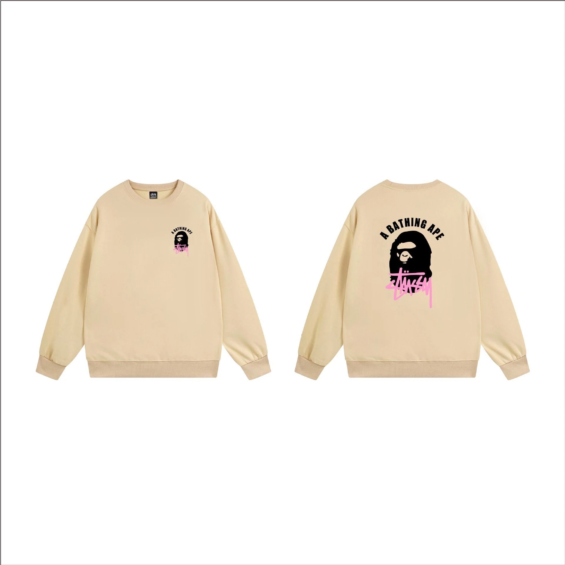 Stüssy Hoodies & Sweatshirts Crewneck Sweatshirt with Ape Head Graphic — 6