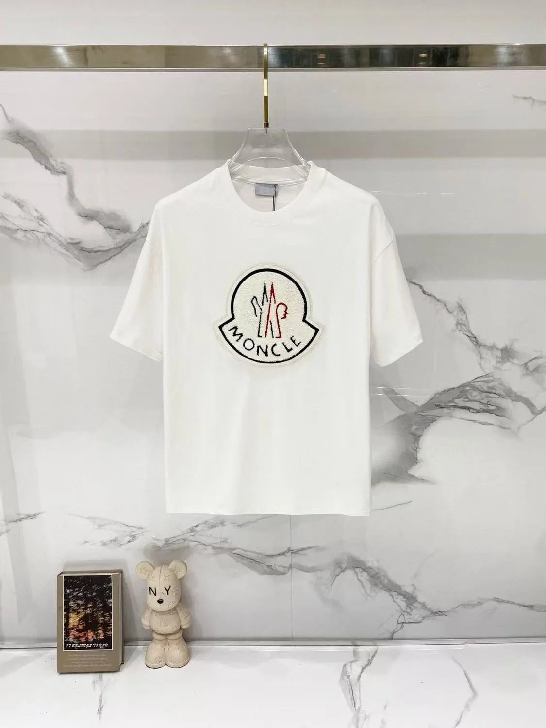 Moncler T-Shirts Logo Graphic Short-Sleeve Crewneck — M784