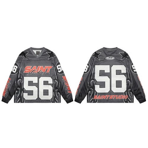 Hellstar T-Shirts Mesh football jersey graphic — S3607