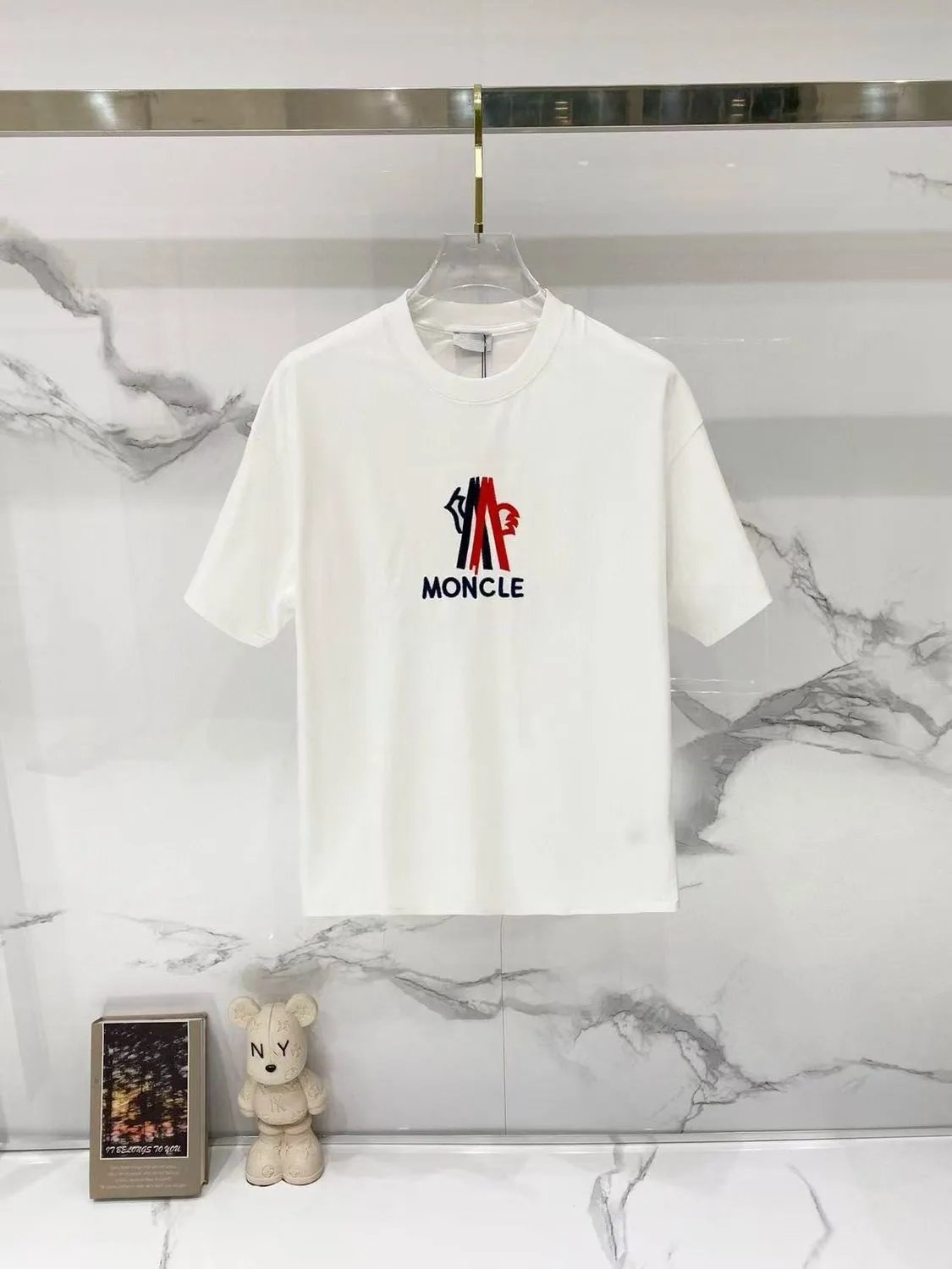Moncler T-Shirts Logo Graphic Short-Sleeve Crewneck — M764