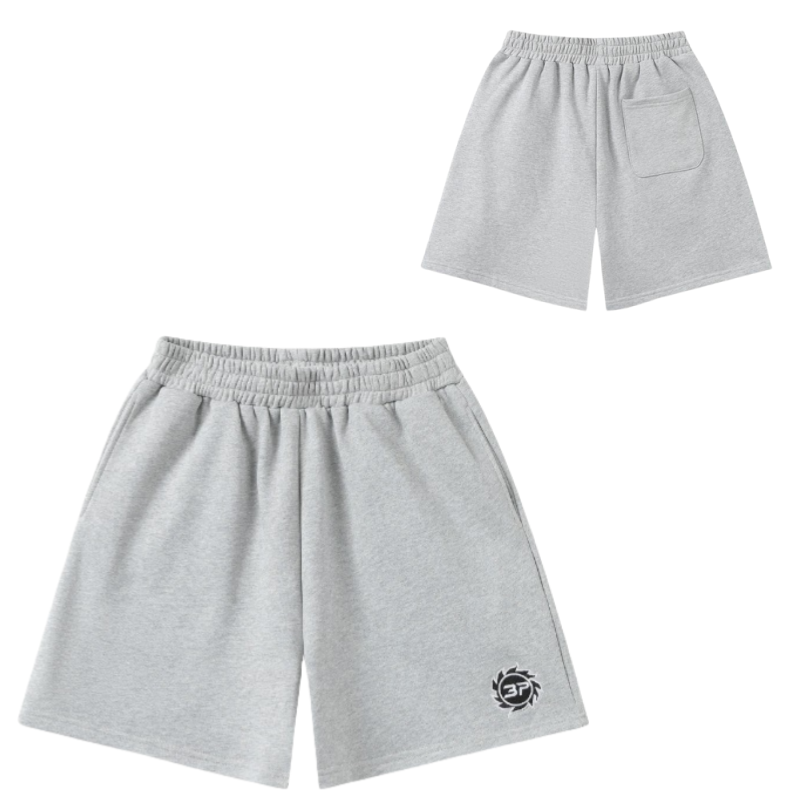 Broken Planet Shorts Drawstring athletic with contrast side panels — A 5 gray