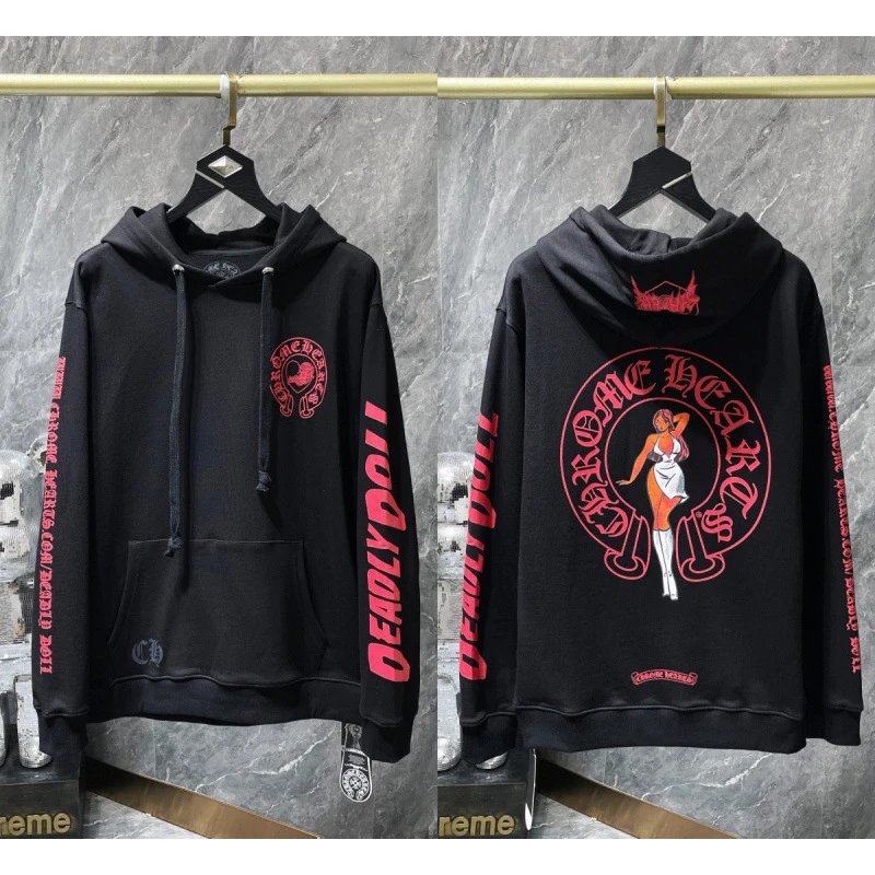 Chrome Hearts Hoodies & Sweatshirts Cross Graphic Pullover Hoodie — 8623 Black