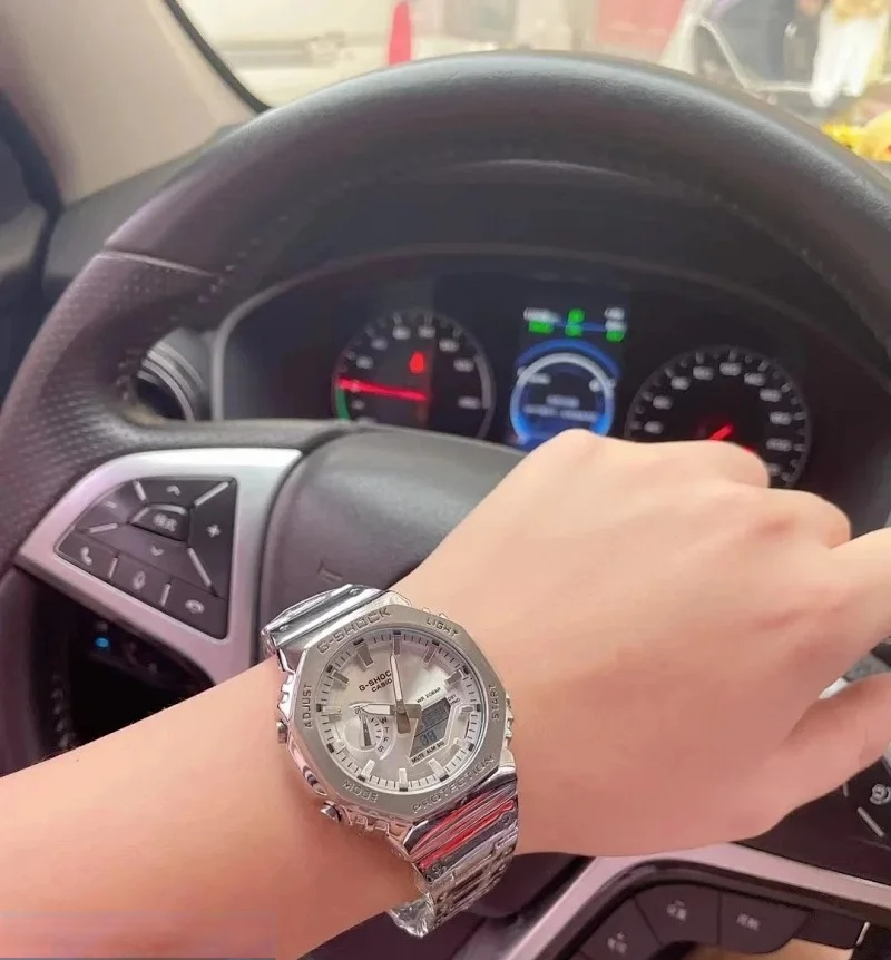 Casio Watches G-Shock octagonal ana-digi metal bracelet watch — 3