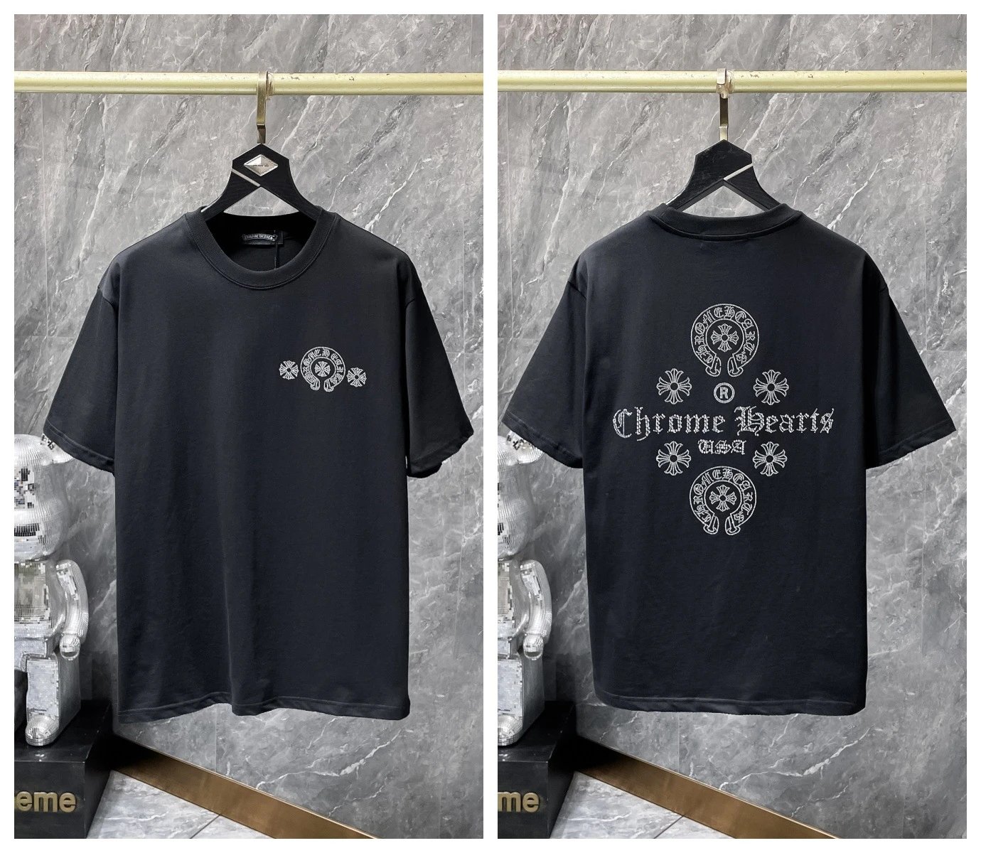 Chrome Hearts T-Shirts KLX09 graphic short-sleeve — 32