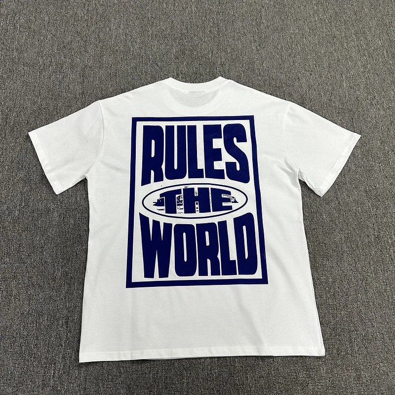 Corteiz T-Shirts Short-Sleeve Graphic Print — 3122 Blue