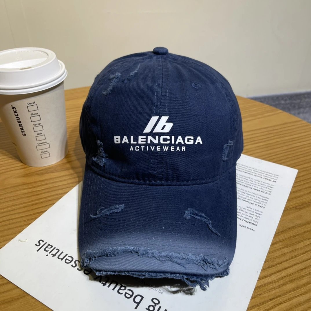 Balenciaga Hats Embroidered logo baseball cap — 03-3