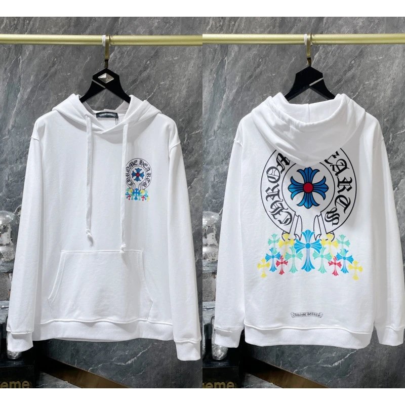 Chrome Hearts Hoodies & Sweatshirts Cross Graphic Pullover Hoodie — 8629 white