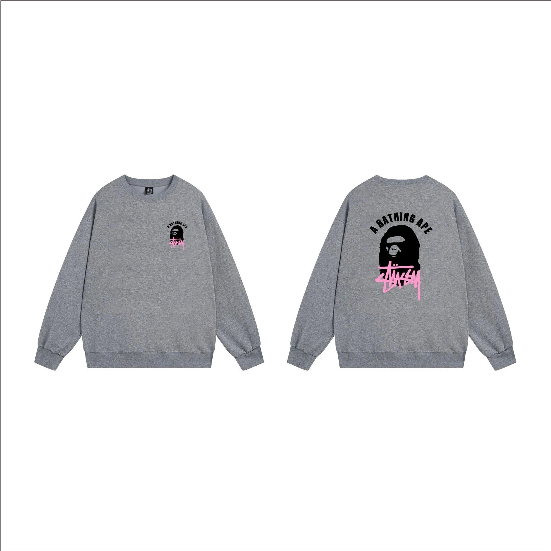 Stüssy Hoodies & Sweatshirts Crewneck Sweatshirt with Ape Head Graphic — 5