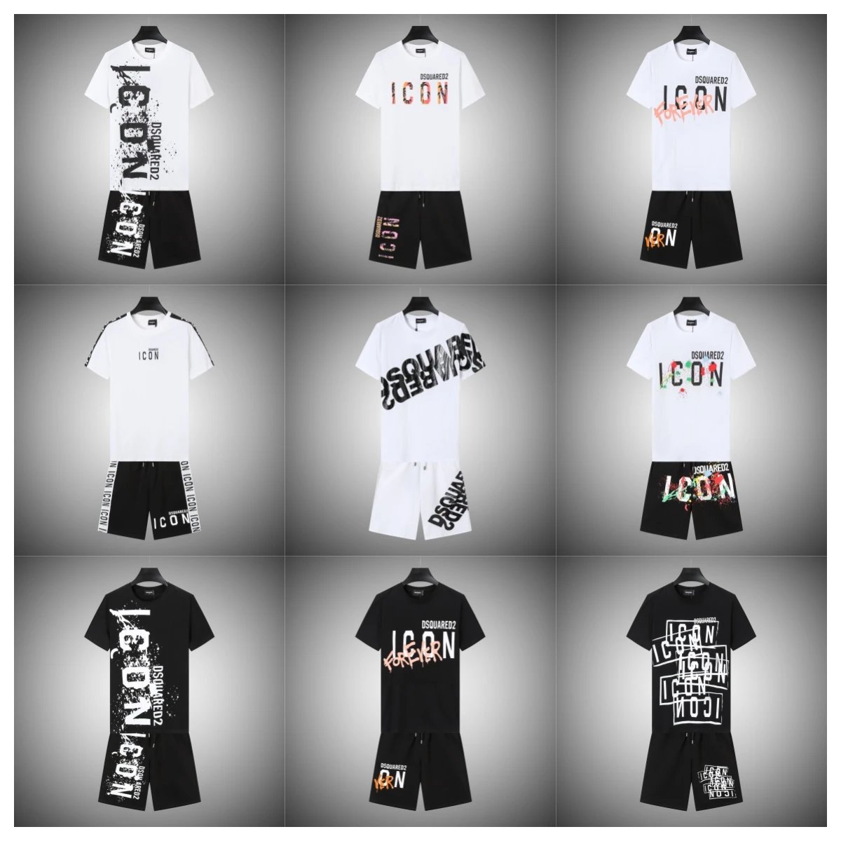 DSquared² T-shirt and Shorts S