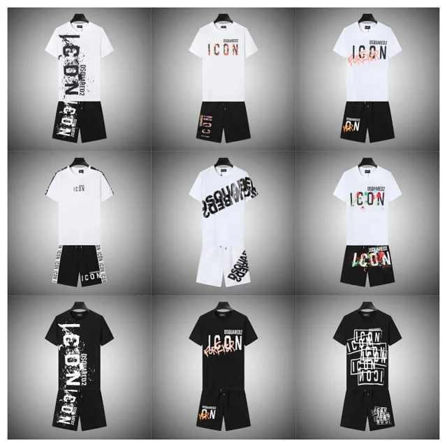 DSQUARED2 Matching Sets U3DS-2 Graphic T-Shirt and Shorts Set product detail image 2
