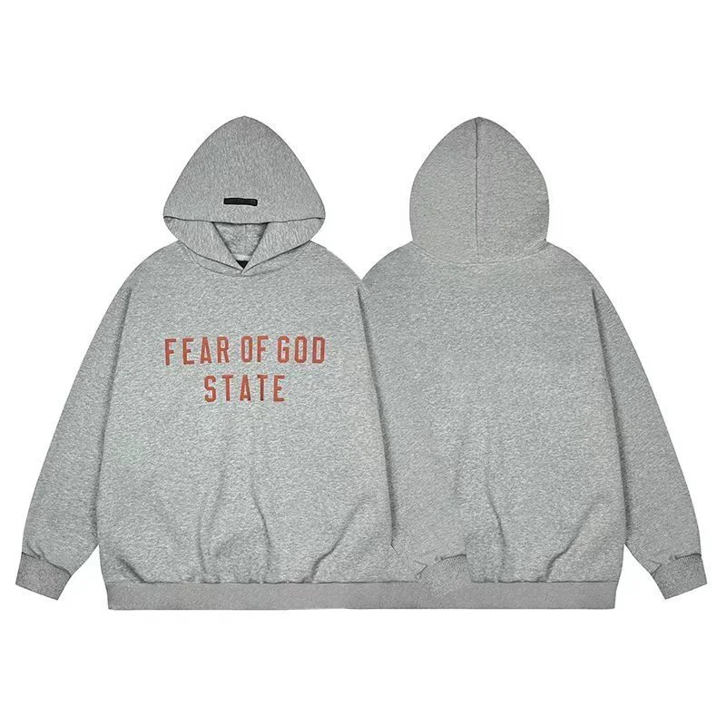 Fear of God Hoodies & Sweatshirts Essentials logo-print hooded sweatshirt — 3977 gray