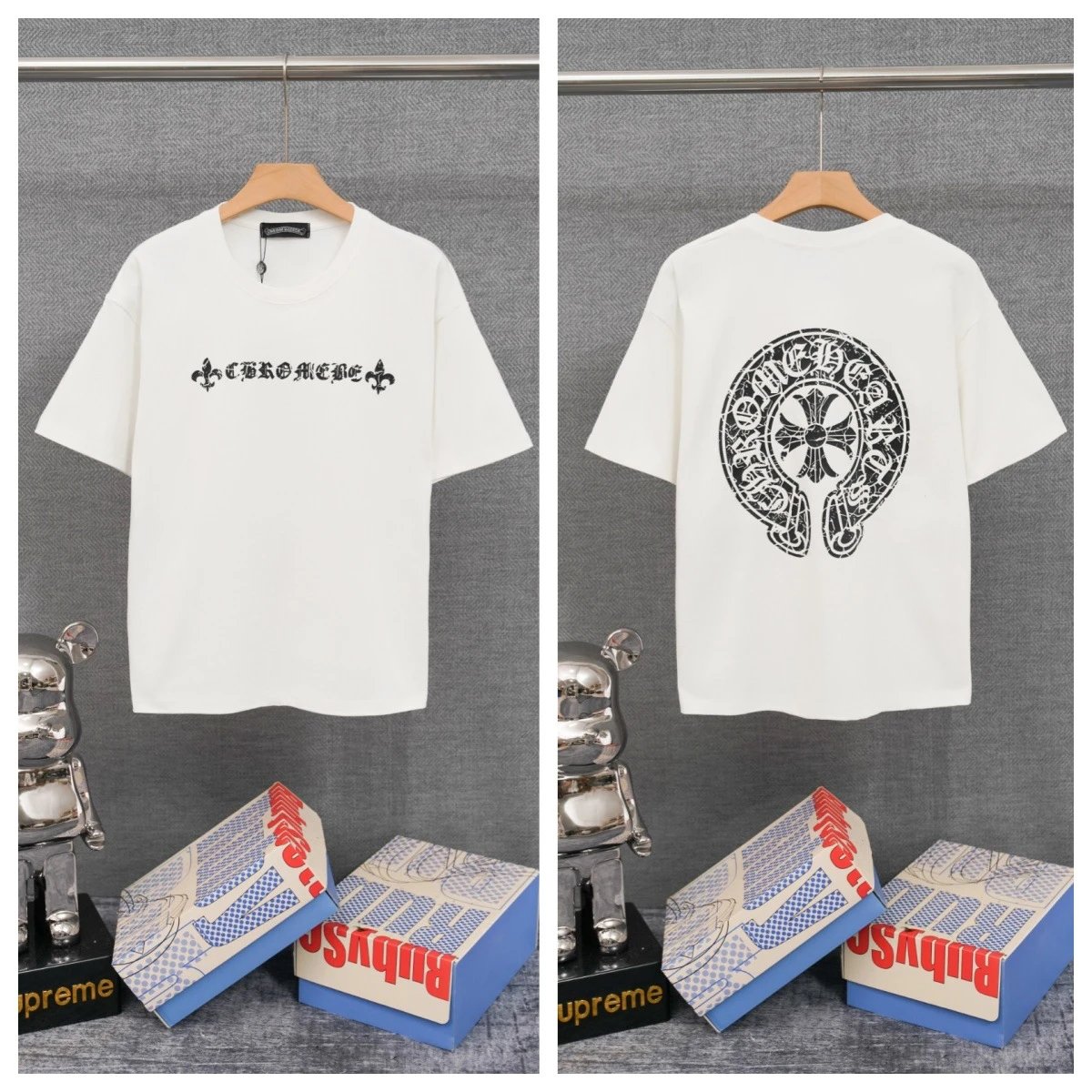 Chrome Hearts T-Shirts Graphic-print crewneck T-shirt — 2