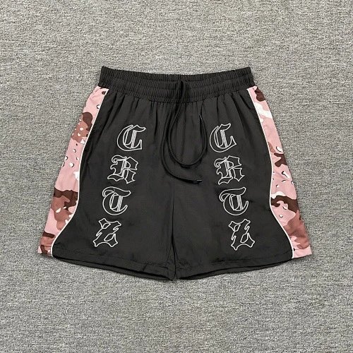 Corteiz Shorts Drawstring fleece with kangaroo pockets — Black 3268#