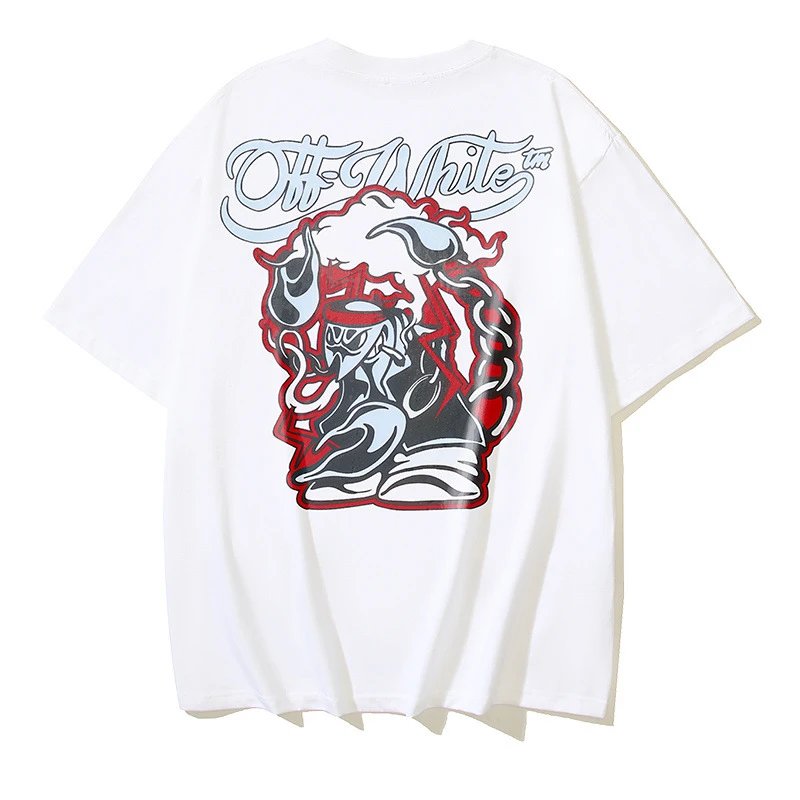 Off-White T-Shirts Logo Print — 1094 white