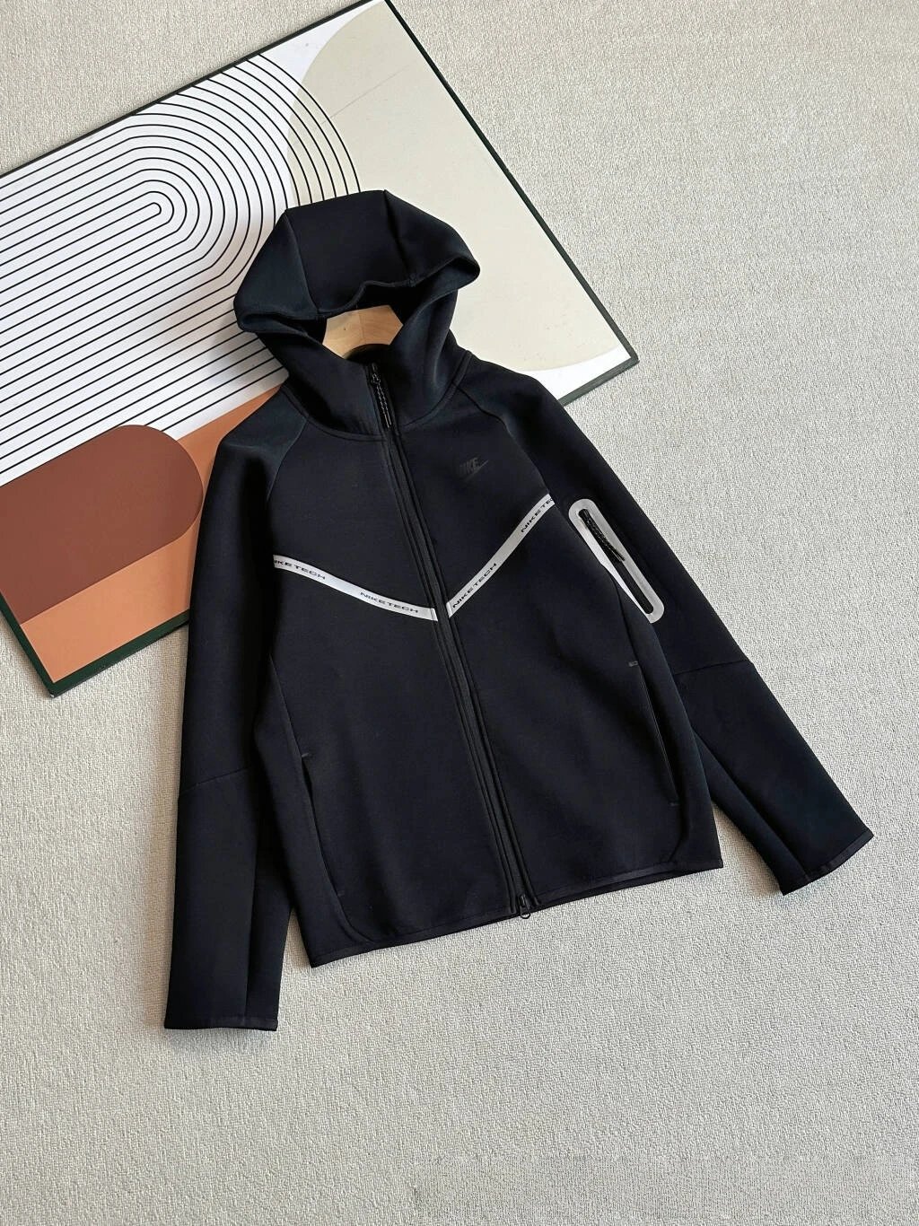 Nike Tracksuits NOCTA hooded zip-up tracksuit — 04 Reflective Strip Black Zip Sweat