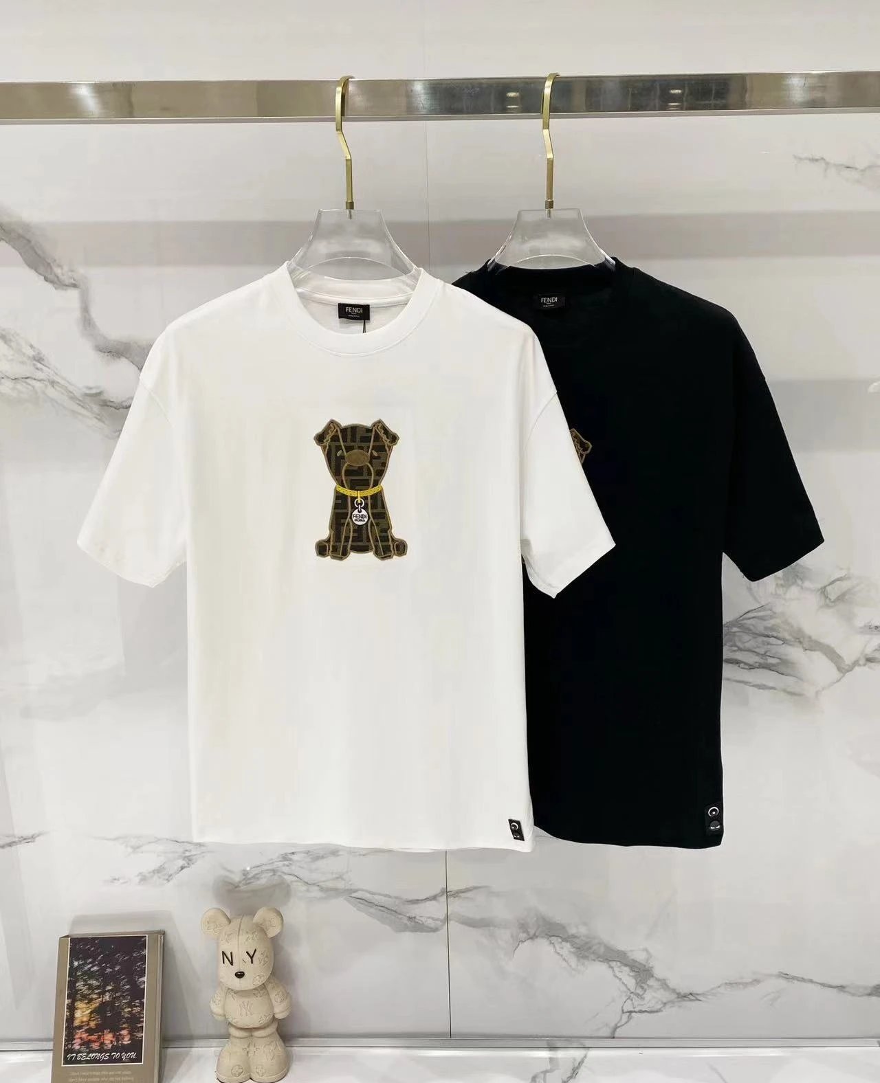 Fendi T-Shirts Loose-fit crew-neck short-sleeve T-shirt image 4