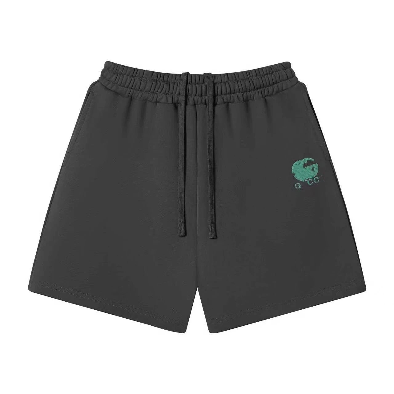 Unbranded Shorts Elastic-Waist Drawstring Graphic — 51 Dark gray