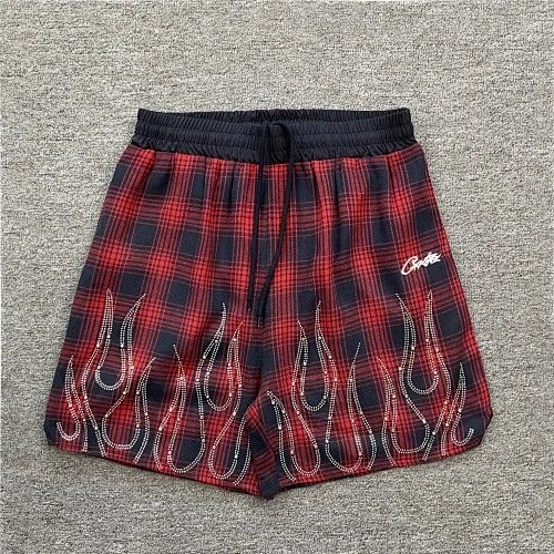 Corteiz Shorts Drawstring fleece with kangaroo pockets — Blue 6120#