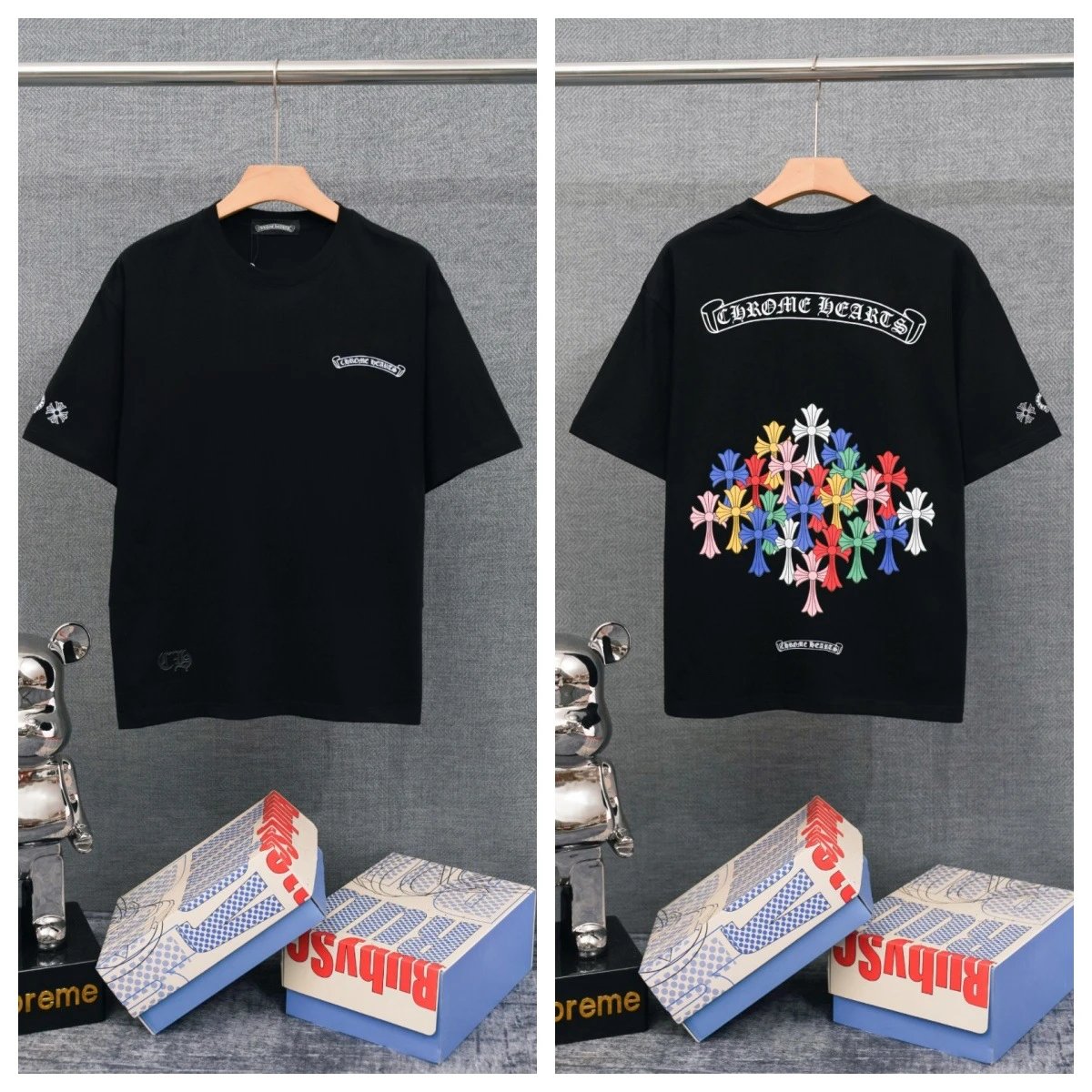 Chrome Hearts T-Shirts Graphic-print crewneck T-shirt — 22