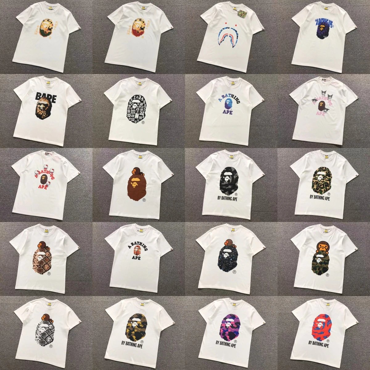 A Bathing Ape T-Shirts Short-Sleeve Graphic Print image 3