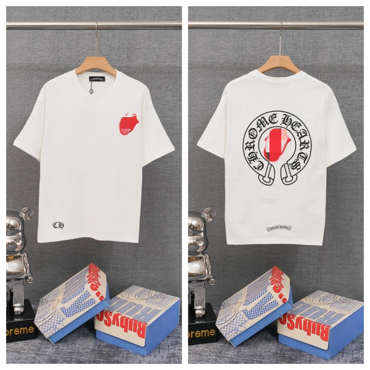 Chrome Hearts T-Shirts Graphic-print crewneck T-shirt — 30