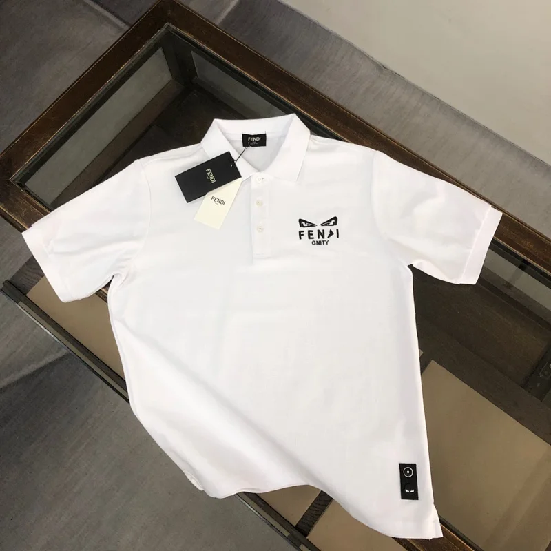 Fendi T-Shirts Short-Sleeve Logo Print — F51