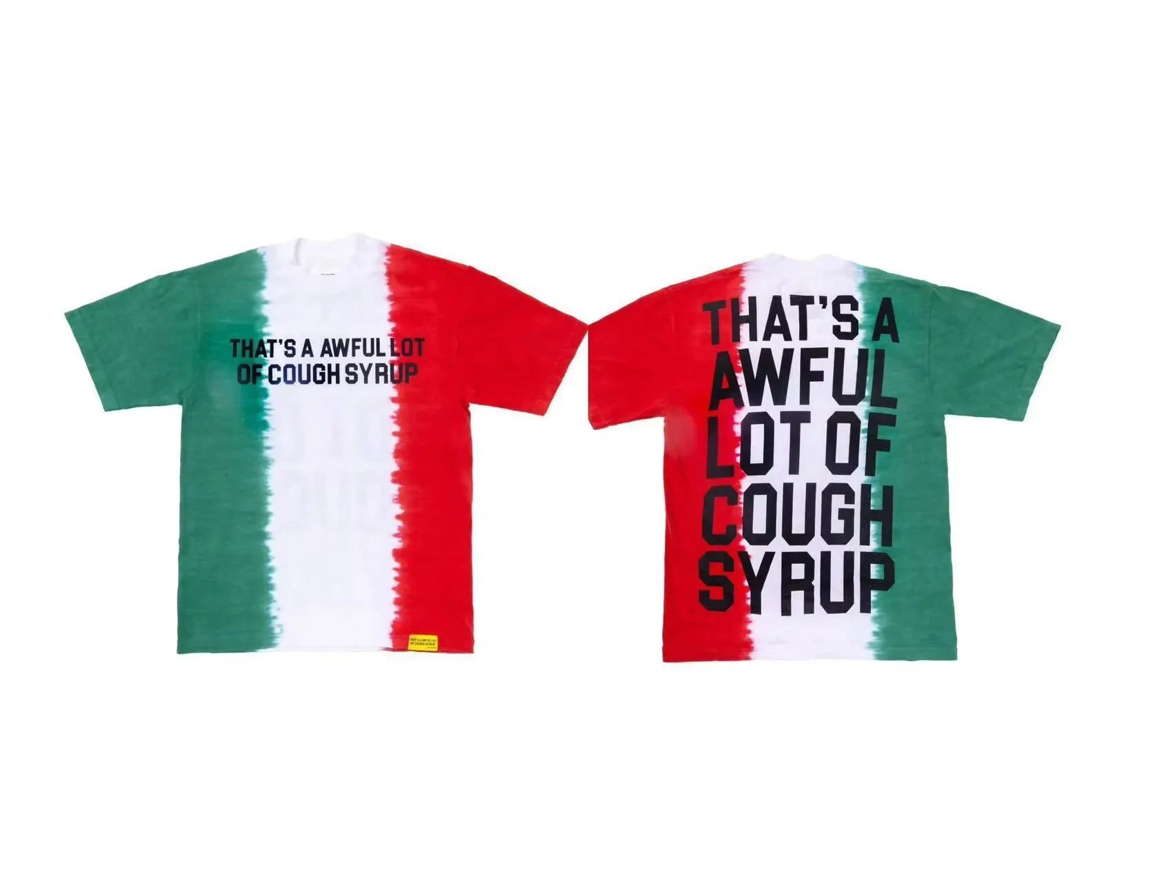 Desto Dubb T-Shirts That's a Awful Lot of Cough Syrup Graphic Print — 2207 white